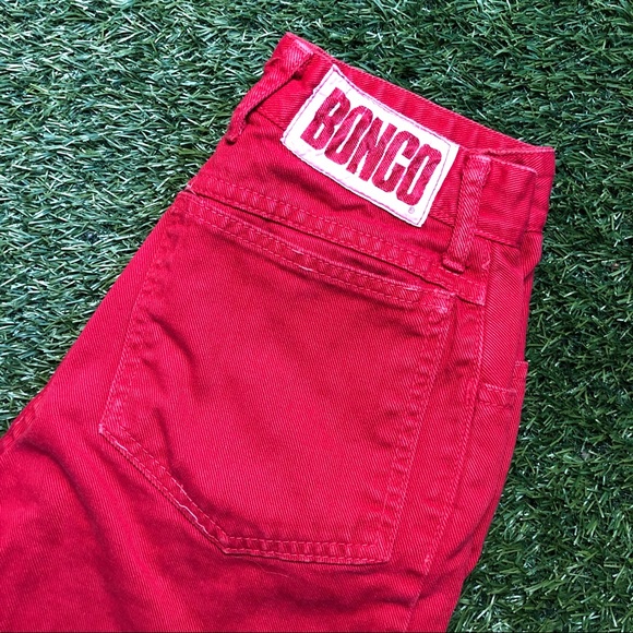 Vintage red Bongo high waisted straight leg jeans - Picture 10 of 14